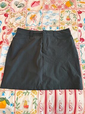 Grey Eddie Bauer Black Mid Length Skort